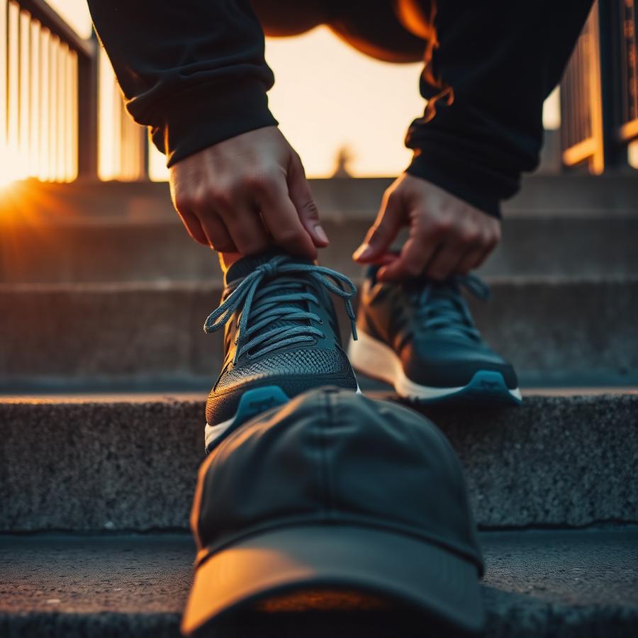 Community member at sunrise